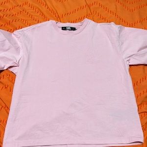 Baby pink Karl Lagerfeld Short Sleeve Top